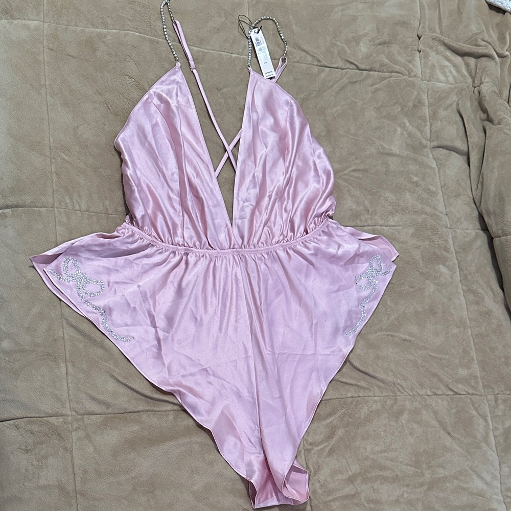 Victoria's Secret Pink Satin Chemise
